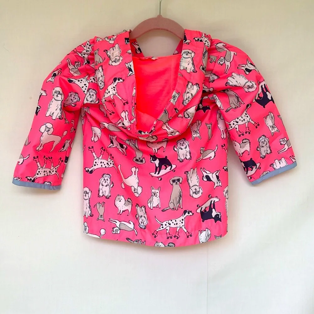 Carter's Pink Doggy 🐕 Patterned Rain Jacket 🧥☔️🌧